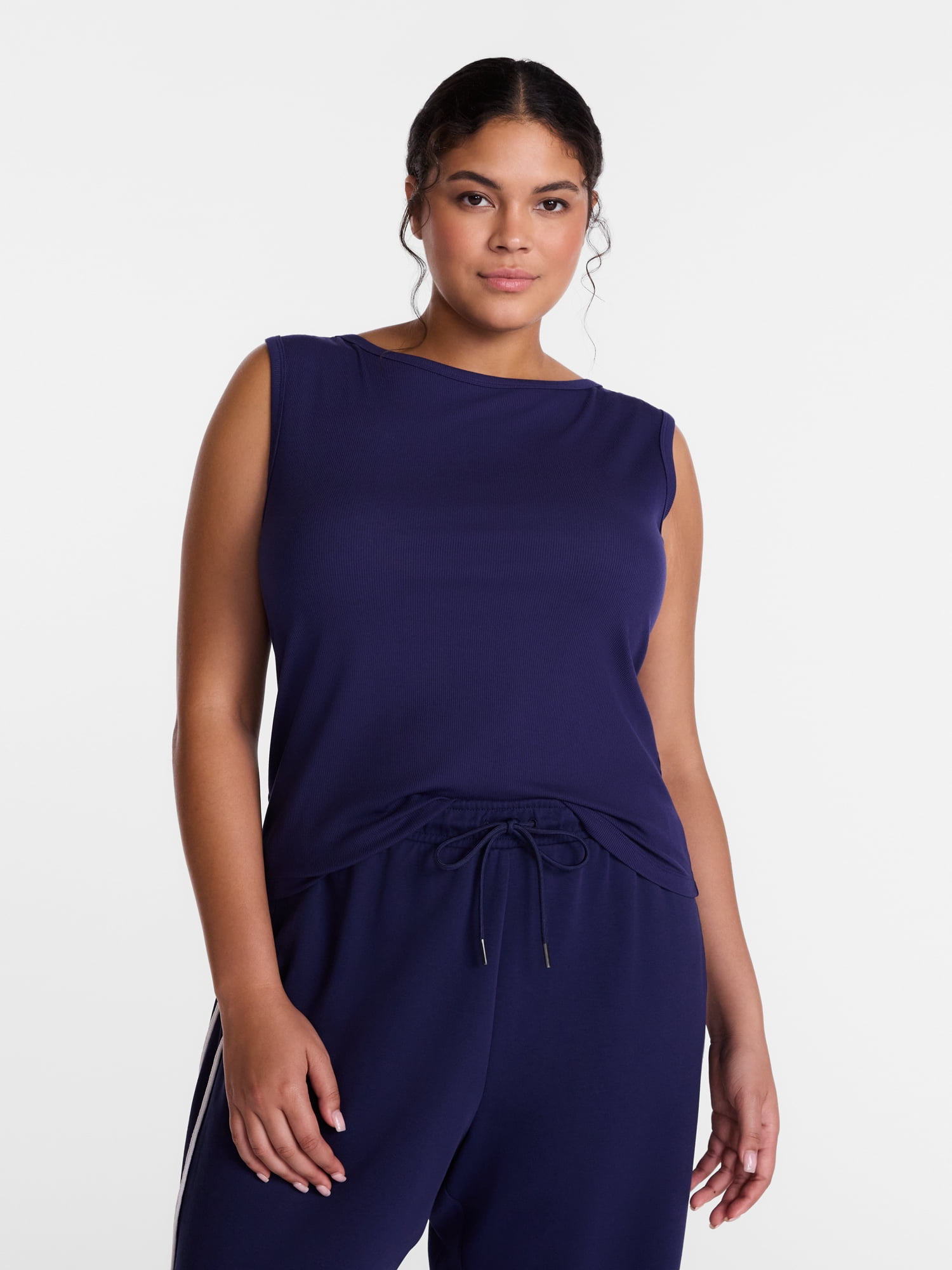 Avia Women's Boatneck Tank Top, Sizes XS-XXXL