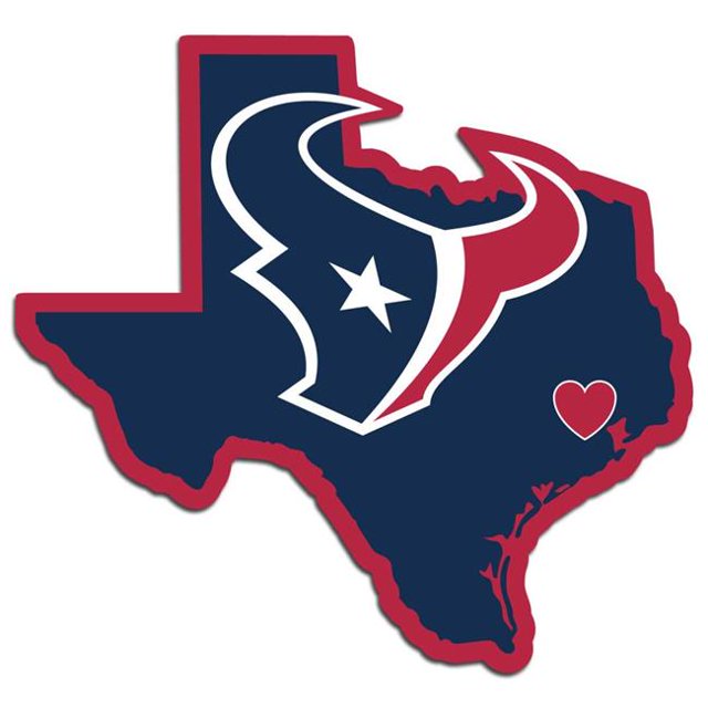 Houston Texans Décalque Maison État de Style de Fierté