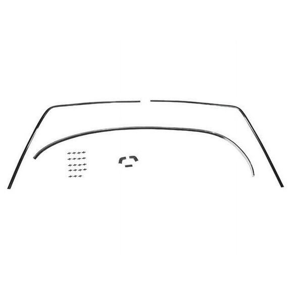 Front Windshield Molding Set with Clips - Compatible with 1970 - 1976 Porsche 914 1971 1972 1973 1974 1975