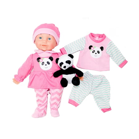 Baby First Born 14   Doll & Stuffed Animal Doll Set