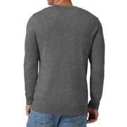 Iceglad Mens Vintage Striped Long Sleeve Button Down Cardigan Sweater with V Neck Knitted Sweaters