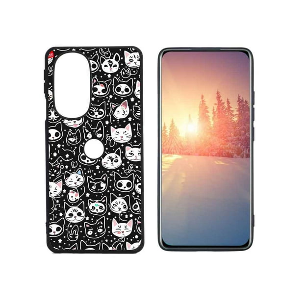 Mystic-cats-4 Phone Case, Degined for Motorola Edge Plus 2022 Case Men Women, Flexible Silicone Shockproof Case for Motorola Edge Plus 2022