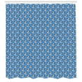 thumbnail image 3 of Ambesonne Bulldog Shower Curtain, Hipster Funny Puppies, 69"Wx70"L, Blue Black and White, 3 of 3