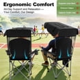 thumbnail image 5 of Portable Camping Chair with Canopy - Folding Chair with Canopy, Durable 600D Oxford Canopy Chair for Camping, Beach, Picnics, Fishing & Sports, 5 of 10