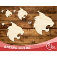thumbnail image 3 of Unfinished Wood Wildcat Mascot Shape 42" / 1/2", 3 of 3