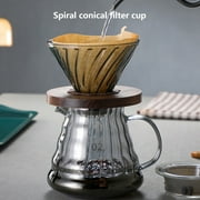 RYDCOT Pour Over Coffee Maker with Filter, Manual Drip Brewer, Paperless Coffee Pot for Home Kitchen Cafe for Home Camping Travel
