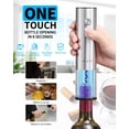thumbnail image 2 of CIRCLE JOY 5-in-1 Electric Wine Opener Set, Stainless Steel Rechargeable Wine Corkscrew with Storage Base for Home Use/Gift, Foil Cutter, Wi, 2 of 7