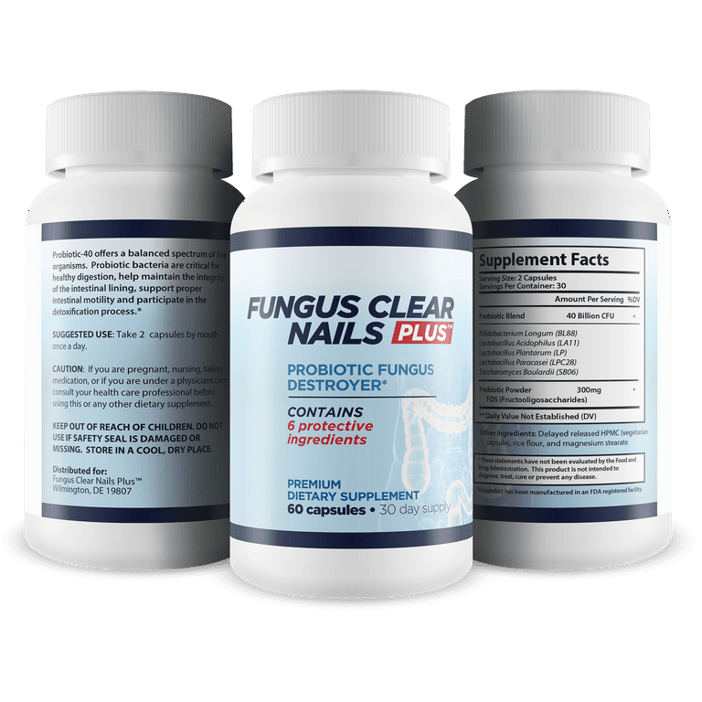 Fungus Clear Nails Plus Probiotic Fungus Destroyer 40 Billion
