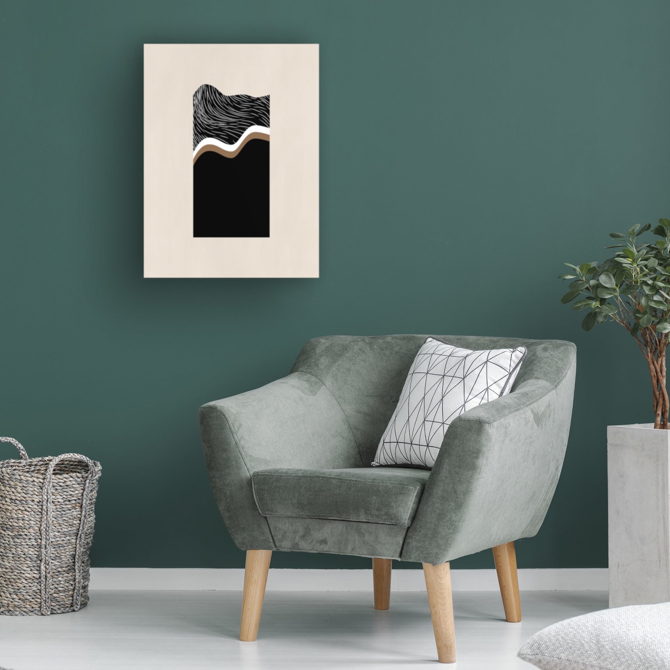 Trademark Fine Art Elena Ristova  White Wave Art No.2 Canvas Wall Art