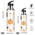 thumbnail image 2 of Yayeee 20oz Insulated Water Bottle Double Wall Stainless Steel with Flip Straw Lid, Beige Fall Pumpkin, 2 of 7