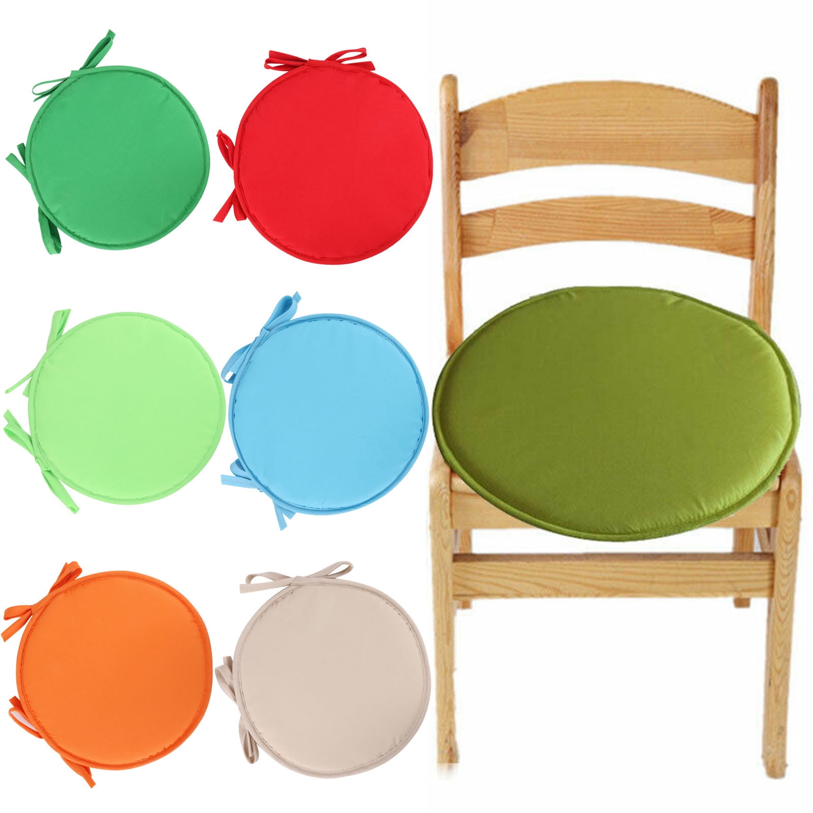 Round Garden Chair Cushion Pad Outdoor Removable Stool Patio Dining Seat Pad CO 