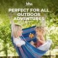 thumbnail image 2 of Bliss Hammocks Fabric Hammock Chair w/ Collapsible Push-Pin Spreader Bar, Patriotic Stripe, 2 of 11