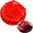thumbnail image 3 of PEACNNG Cake Mould Silicone Silicone Mold Square Rose Cake Mould Big Family Cake Mould Used to Make Cakes Pizza Bread Baking Tools Bakeware Silicone Cake Baking Mold Non-Stick Mold, 3 of 5