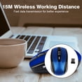 thumbnail image 2 of Maoww Computer 2.4Ghz Wireless Optical Mouse with USB Receiver 6 Buttons Gaming Mice 800/1200/1600DPI Desktop PC Laptop Accessories Blue, 2 of 9