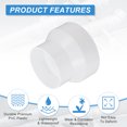 thumbnail image 3 of Uxcell 4" to 3" Duct Reducer Increaser Adapter, Plastic Ducting Connector White, 3 of 6