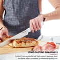 thumbnail image 4 of KitchenAid Classic 8-Inch Serrated Bread Knife with Sheath, High-Carbon Japanese Steel, White, 4 of 10