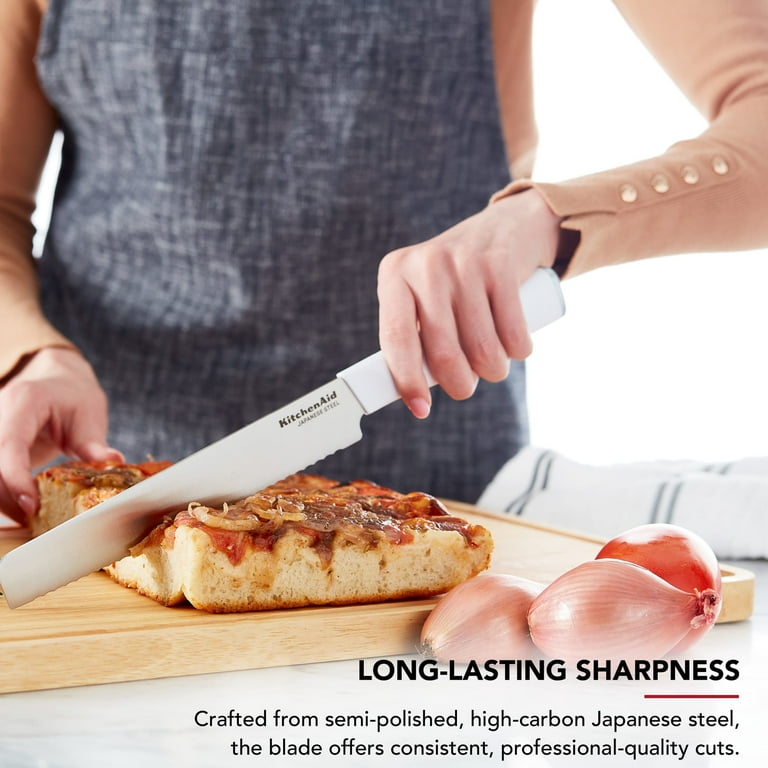 KitchenAid Classic 8-Inch Serrated Bread Knife with Sheath, High KitchenAid Classic 8-Inch Serrated Bread Knife with Sheath, High