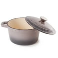 thumbnail image 2 of BergHOFF Neo 3pc Cast Iron Cookware Set, Grill Pan & Round Dutch Oven, Oyster, 2 of 6