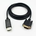 thumbnail image 1 of OUNONA Displayport To Vga Cable Plated Connector For High Definition Video Streaming And Monitor Setup, 1 of 8