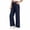Navy, variant on Fancifize Girls Chino Pants Straight Leg School Uniform Flat Front Pants Kids Preppy Look Trousers 5-15 Years