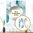 thumbnail image 3 of Designart "Zen Harmony In Light Green Marble" Abstract Mirror Wall Decor - Glam White Marble Living Room Wall Mirror Art - 40" x 30" Inch, 3 of 5