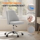 thumbnail image 3 of Silla de escritorio Simple Deluxe sin brazos gris con ruedas, 3 of 7