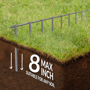 Dig Defence Dog Fence No Dig Barrier Fence Panels for Small Medium Pets 4 pk up to 12 ft