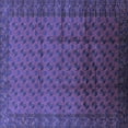 thumbnail image 1 of Ahgly Company Indoor Square Oriental Blue Industrial Area Rugs, 7' Square, 1 of 4