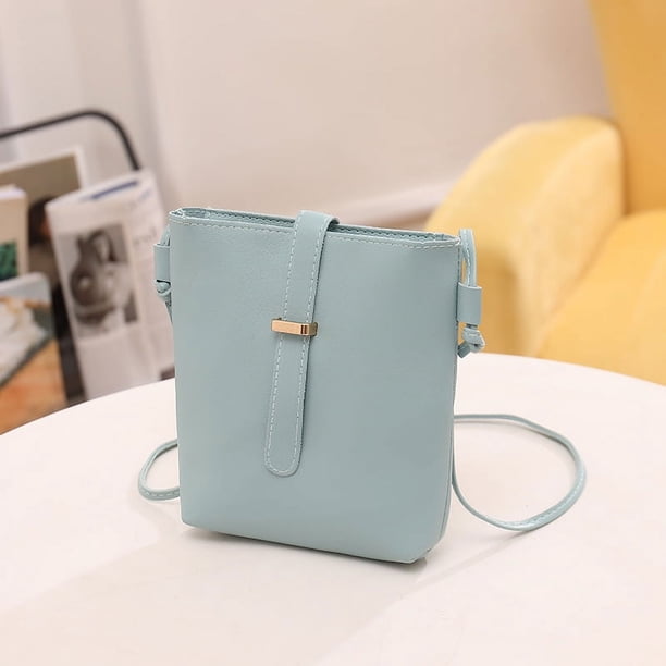 Bolso pequeño Bolso de mujer Bolso bandolera pequeño fresco Bolso para teléfono móvil Bolso mini tipo cubo Bolso de mujer