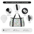 thumbnail image 4 of Rocae Love You Rabbit Print Hand Travel Bag Travel Duffel Bag and Fitness Bag, Women's Waterproof Weekend Tote, Men's Travel and Fitness Essentials, 4 of 7