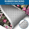 thumbnail image 4 of Pioneer Flower Floral Print Pattern Bathroom Rugs Sets 3 Piece,Toilet Cover Set,Absorbent Non Slip Bathroom Mats Sets with U-Shaped Contour Rug Toilet Rug Set, 4 of 5