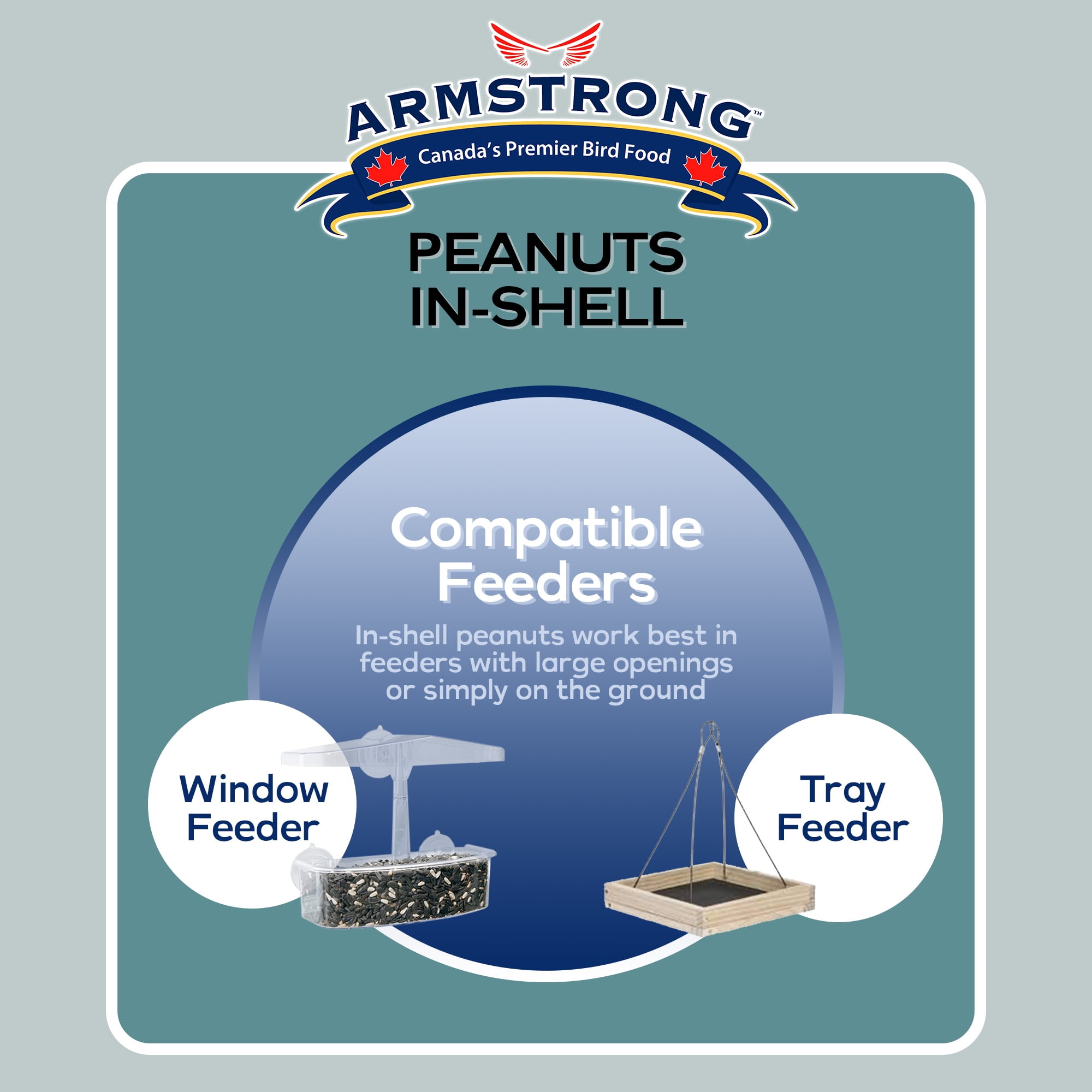Armstrong Wild Bird Food Peanuts-In-Shell Bird Seed, 6lbs