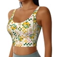 thumbnail image 2 of Goofa Fruit Printed Sports Bras for Women, High Impact Running Bra Workout Crop Tank Tops Longline Sports Bra Push up-Small, 2 of 9