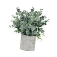 thumbnail image 4 of CoudarTitie Artificial Small Potted Plants Faux Plant in Pot 6x9.4inch Small Fake Plants for Roundleaf Grass, 4 of 9