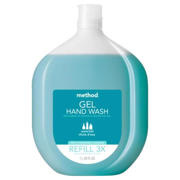 method Waterfall Hand wash refill gel bottle 0.3 gal