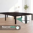 thumbnail image 3 of EDX 18 Inch King Bed Frame, Extra Tall Metal Platform with Steel Slats, Heavy Duty, Under Bed Storage, Noise Free, Easy Assembly, Black, 3 of 9
