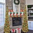 thumbnail image 2 of Lovebay 5ft Collapsible Christmas Tree, Sequin Tinsel Coastal Christmas Tree for Holiday Decorations Gold, 2 of 8