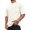 White, variant on Yifymode Men's Corduroy Crew Neck Short Sleeve T-Shirt, Loose Fit with Chest Pocket Basic Casual Top Army Green L