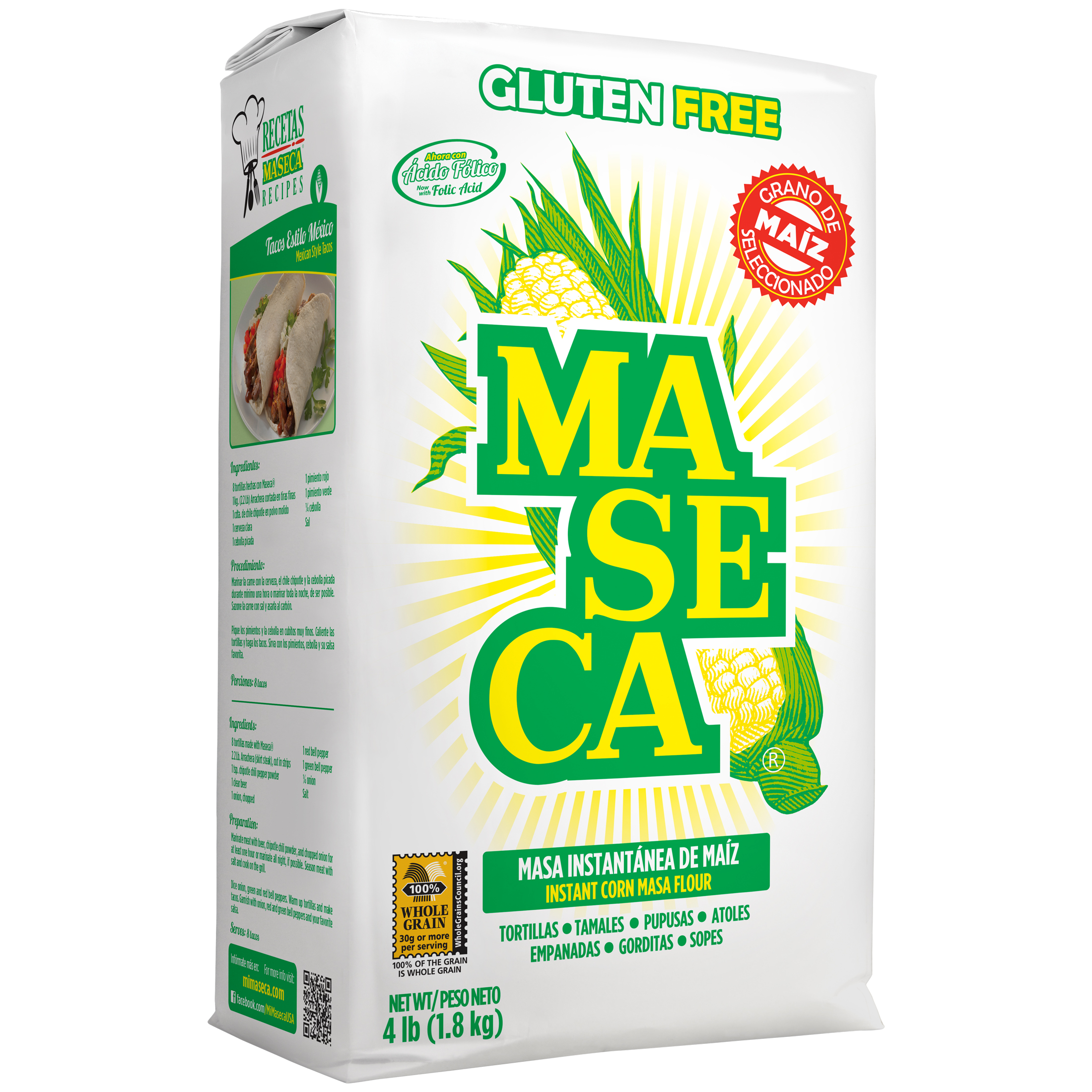MASECA Traditional Instant Corn Masa Flour 4 Lb - image 2 of 6