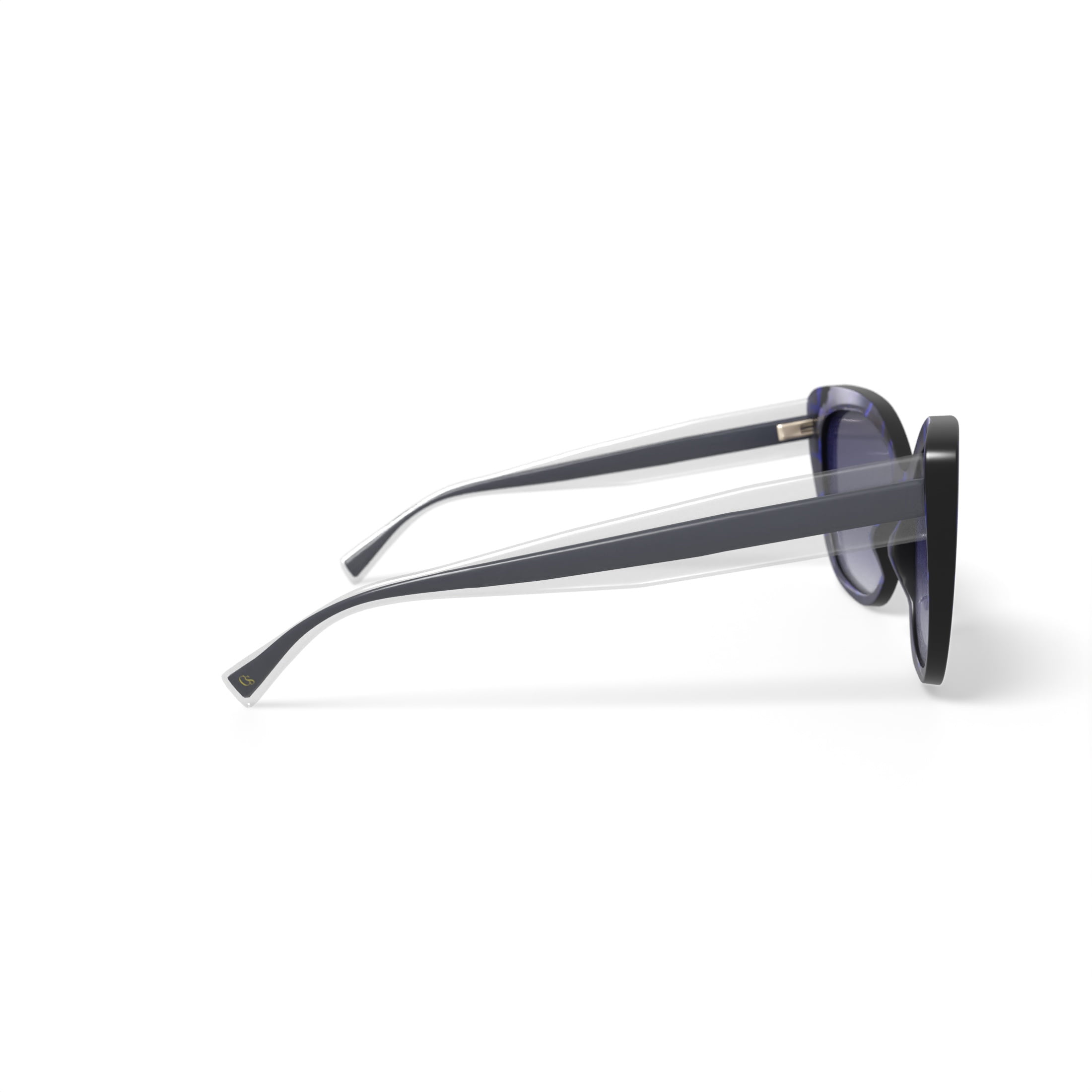 Christian Siriano Rx'able Womens Sunglasses, Ophelia, Blue Tortoise, 54.5-18.0-144
