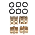thumbnail image 4 of Us Garden Hose Adapter Male To Male Female To Female 3/4 Inch Brass 4 Pack, 4 of 8