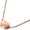 Rose Gold, variant on Titanium Steel Heart-shaped Pendant Necklace for Women Minimalist Delicate Classic Short Clavicle Chain Rose Gold