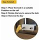 thumbnail image 5 of Adjustable Aluminum Window Locks, 4 Pack Secure Sliding Frame Mechanism, 5 of 5