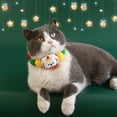 thumbnail image 6 of Cheapark Christmas Pet Collar Decoration Kit - Fabric Tree Hat, Colorful Chain & Embroidered Tree Ball, Great for Dogs' Holiday Dress-Up, 6 of 6