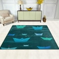 thumbnail image 3 of SKYSONIC Paper Boats On Water Sea Lightweight Carpet Mats Area Soft Rugs Floor Mat Rug Home Decoration for Kids Room Living Room 63 x 48 inches, 3 of 6