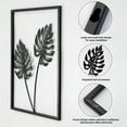 thumbnail image 5 of Black Metal Wall Decor with Light, 4 Piece Modern Abstract Art for Home Living Room Bedroom, 5 of 8