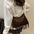 thumbnail image 6 of CAIXIA Purses For Women Crossbody Bag Womens Retro Fringe Studded Fashion Messenger Crossbody Bag, Casual Versatile Shoulder Purse For Daily Use, 6 of 6