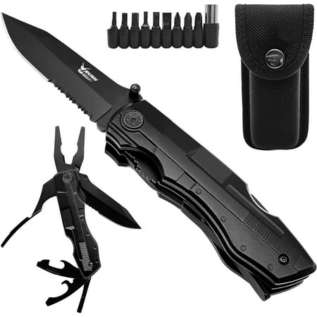 Multi-Tool 19-in-1 Essential Tools and Multitools Plier- for Men-Versatile Camping Tool Kit- versatile toolkit For DIY Outdoor