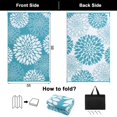 thumbnail image 2 of Alfombra reversible para exteriores Ilead, 152 x 244 cm, impermeable, color verde azulado, 2 of 9
