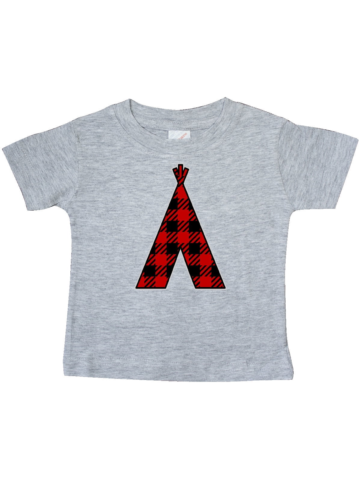 Buffalo Plaid Teepee Tribal Baby TShirt